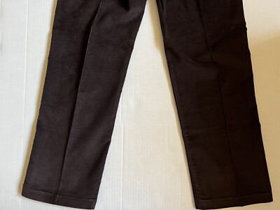 NWT Vintage Dickies 34x32 Men's Corduroy Pants Dark Brown Work