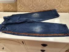 Vintage Oshkosh Boy’s Size 7 Cowboy Jeans Blue Denim Made In USA