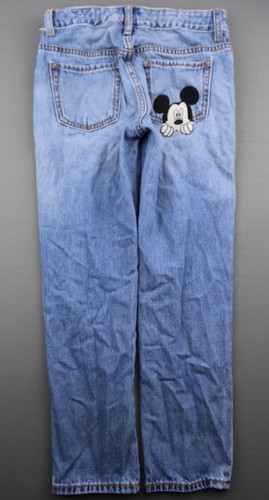 Girl's 2017 Gap Disney Girlfriend Jeans Mickey Minnie Mouse Size 8 - Picture 10 of 12