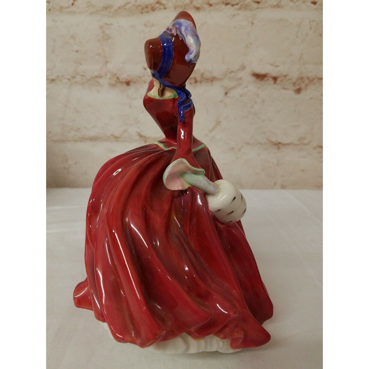 Royal Doulton AUTUMN BREEZES Red Dress Lady Figurine England R.N. 835666 |  eBay