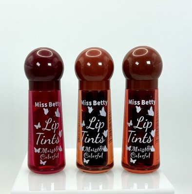 Miss Betty Lip Tint ~Assorted Colors ~ 3 Piece Bundle