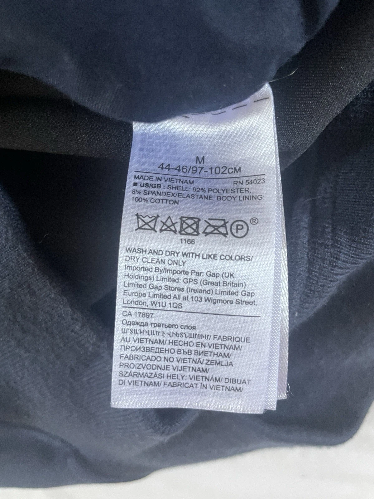 Banana Republic Men’s Full Zip Colorblock vegan suede bomber M image 5