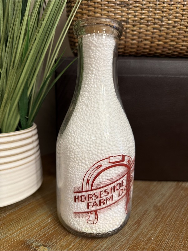 Horseshoe Bend Farm Dairy Milk Bottle Quart Size 