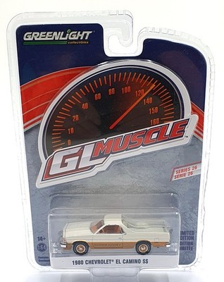 Greenlight Maßstab 1:64 13310-C - 1980 Chevrolet El Camino SS - weiß/gold