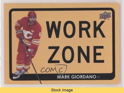 2021-22 Upper Deck Series 1 Work Zone Mark Giordano #WZ-7 READ 8tn