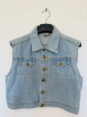 Chaleco Chaleco American Apparel Y2K Denim Pálido Mediano - Imagen 1 de 3