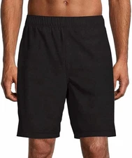 Speedo Men's Hydro Tech Volley Swim Shorts, Black, Size Medium