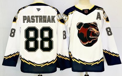 Men's Boston Bruins 88 Long Sleeve Top Stitched S-3XL