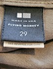 Flying Monkey Jeans Womens 29 Olive Green Midrise Stretch USA Modern Skinny Chic — photo 8
