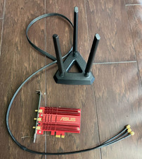 ASUS PCE-AC68 Dual-Band 802.11ac PCI-E Wi-Fi Adapter Red with Antenna