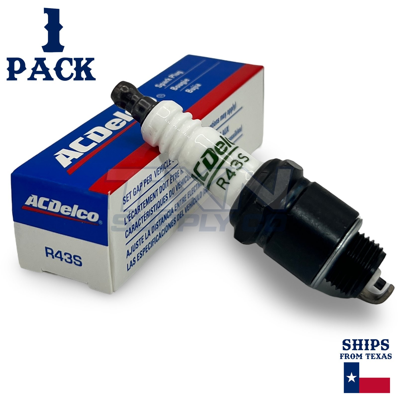 1 Pack Genuine GM ACDelco Spark Plugs R43S