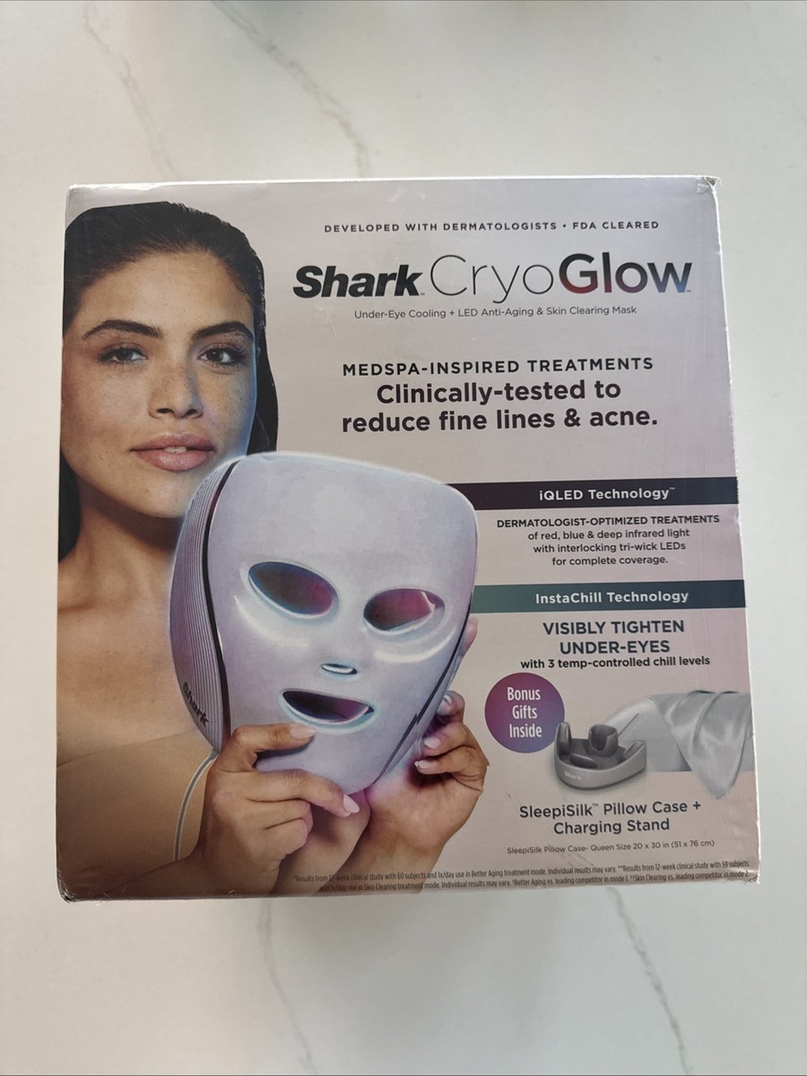 メルティング　グロウ　マスク Shark CryoGlow Under-Eye Cooling+LED Anti-Aging & Skin Clearing F