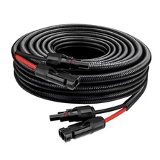  Solar Panel Cable 6FT, 10AWG Solar Extension Cable with Male & 10AWG 6FT