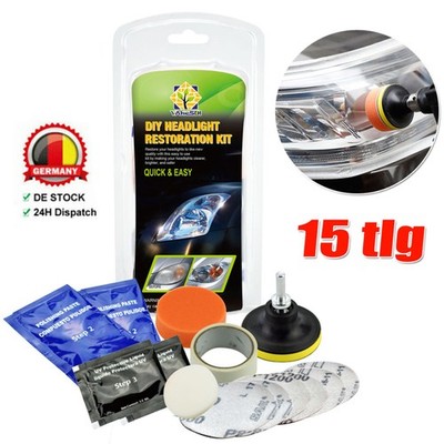 Headlight Restoration Kit Car Veh icle Lamp Lens Cleaning Polish Repair Tool DHL