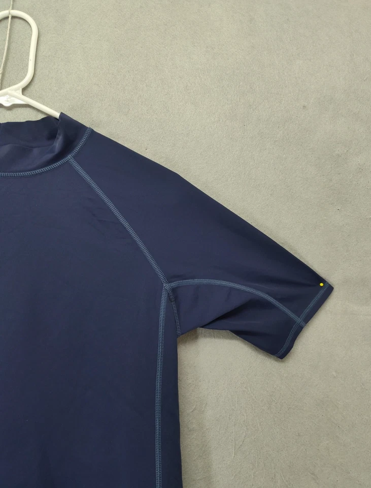 Camisa de natación Lands End niños grande 14-16 azul protector contra erupciones protección solar UV nailon Foto 3 de 4