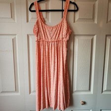 NWT 89 Fresh Produce Tango Midi Dress Sleeveless Stretch Pink White Size Large