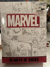 Marvel 12 Days of Socks Bioworld Size 10-13 Advent Calendar 12 pack Avengers NEW