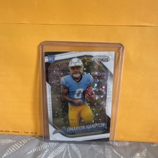 Panini 2025 Prizm Rookie White Disco Prizm #355 Omarion Hampton Chargers