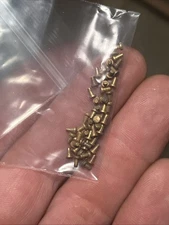 x50 Jewelry, Crafting, Repair Rivets 4mm X1mm 14k Gold Plate, Sterling Silver