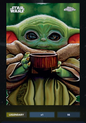 Grogu (Legendary) - Want Some Soup Topps Chrome 2025 - Star Wars Trader / DIGITAL