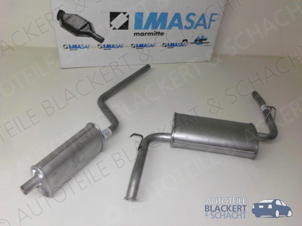 Imasaf Auspuffset Msd+Esd für Fiat Fiorino+Kasten+Pick Up 1.1+1.3 1993-1994-image