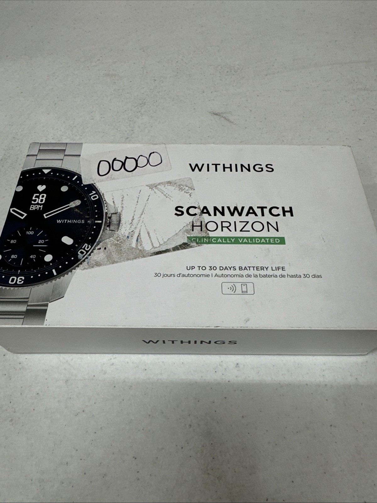 Withings ScanWatch Horizon 43mm Blue Smartwatch - Accessories - Open Box