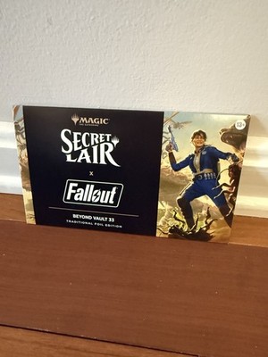 MTG Secret Lair Fallout Beyond Vault 33 - Traditional Foil Edition  - New/Sealed