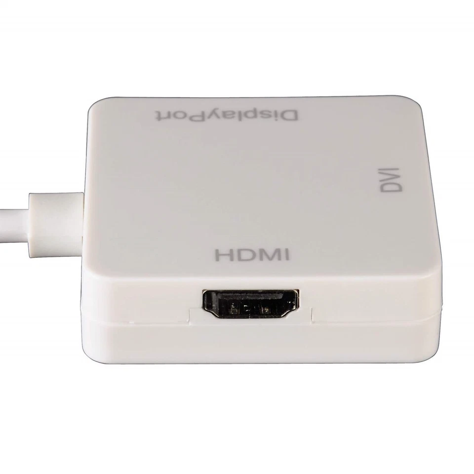 Hama 3in1 Mini DisplayPort Adapter auf HDMI DVI DP Kabel Thunderbolt 4K Ultra HD - Bild 2 von 4