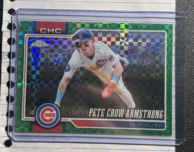 2026 Topps Chrome Green X-Fractor /99: Pete Crow Armstrong #45