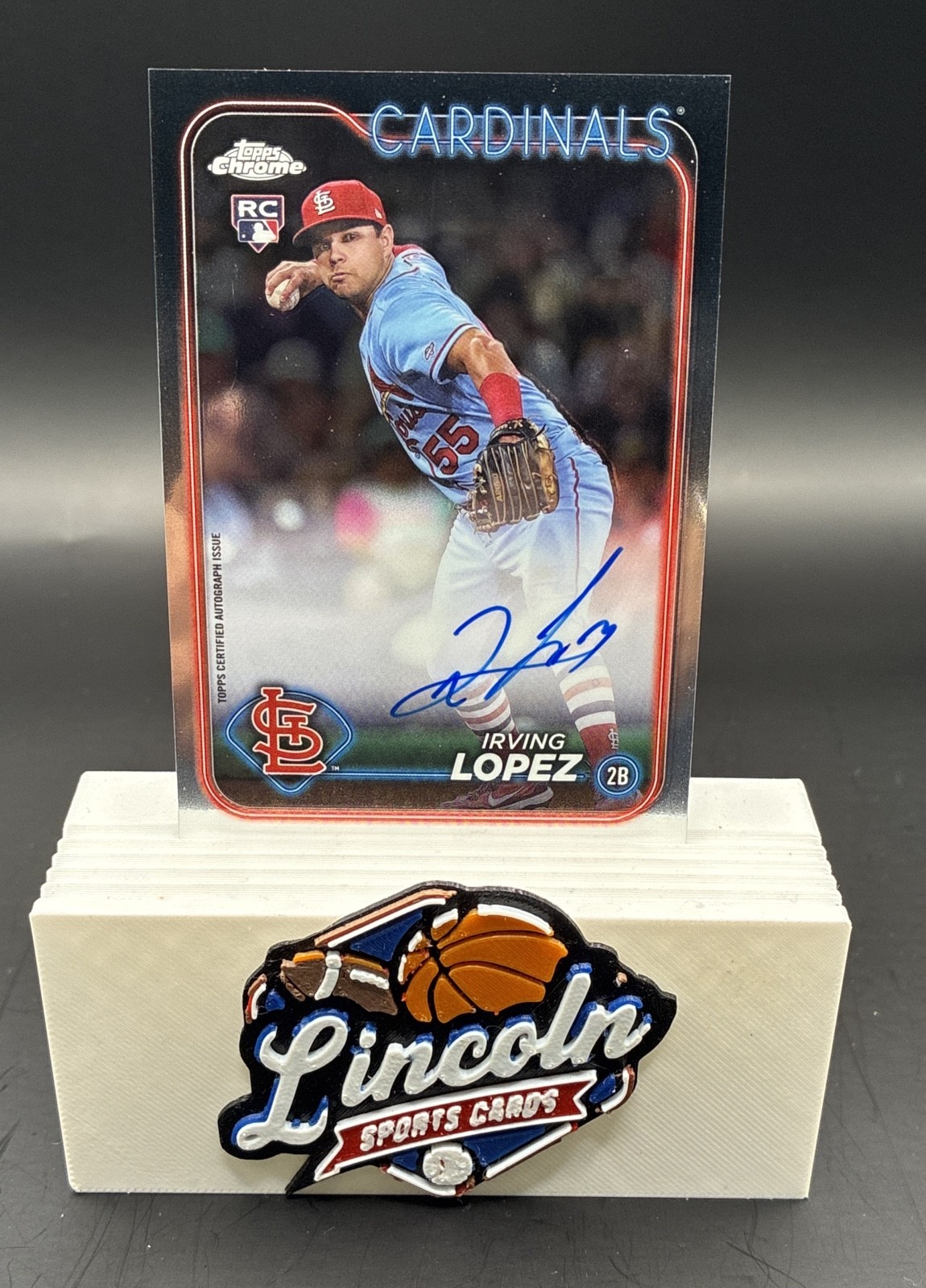 2024 Topps Chrome Update Series - Autographs Irving Lopez #RA-IL (AU, RC)