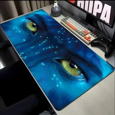 40*90cm Avatar-Themed Gaming Desk Mat with Non-Slip Rubber Base & Na'vi Characte