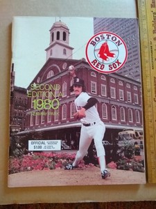 1980 Baltimore Orioles @ Boston Red Sox Baseball Program Dennis Eckersley