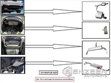 Exhaust Muffler Only Oem 2018 Chevrolet Traverse 1yr Wrnty 85154354