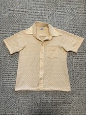 vintage 1960s/70s men  s disco MCM button up shirt size small