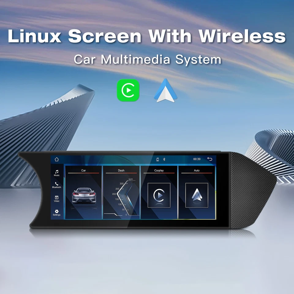 8.8" Wireless Android Auto CarPlay AirPlay Display for Mercedes C W204 NTG4.5 - Image 2 of 4