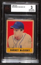 1949 Leaf #63 Barney McCosky SP BVG 3 VG C103715