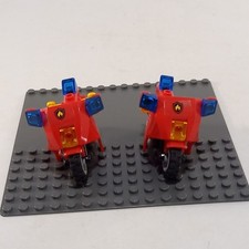 LEGO City 60000 Fire Motorcycle x2 2013 Emergency Bike Vehicles