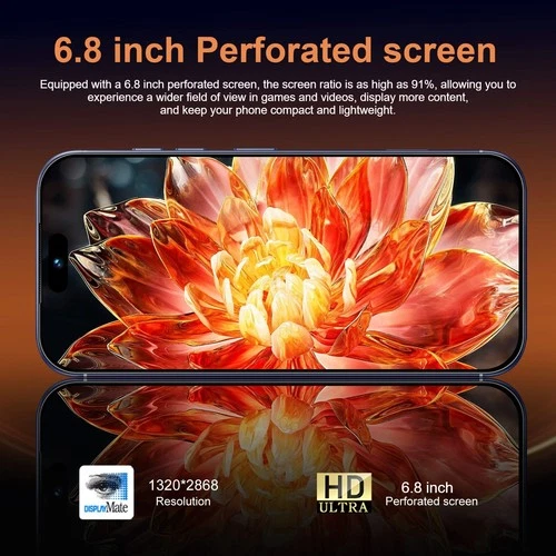 i17 Pro max Smartphone 6.8" HD Unlocked Android 8+256GB 8000mAh 24+48MP Dual SIM - Picture 4 of 19