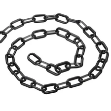 16Ft Plastic Barrier Chain Safety Barrier Chain Plastic Chain Links Black