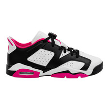 Air Jordan 6 Retro Low Fierce Pink Grade School Lifestyle Shoes Black/Pink