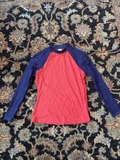 Boden Pink And Blue Long Sleeve Swim Shirt Bright Preppy Size 10