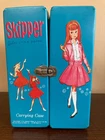 Vintage Skipper Carrying Case 1964 Blue Vinyl Trunk Double Doors