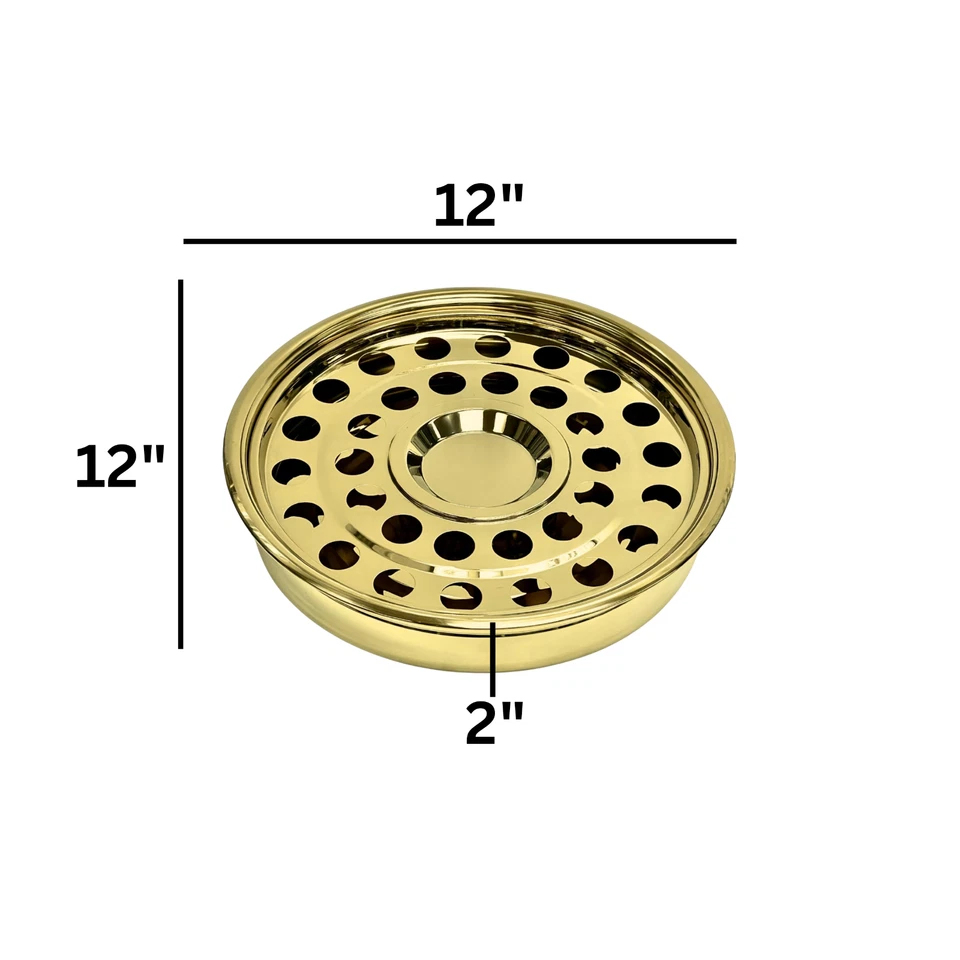 Bandeja de comunión dorada - Artículos de 32 tazas de acero inoxidable, premium para iglesias Foto 2 de 4