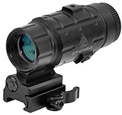 UTG Gen V 3X Magnifier 42mm Black Aiming Scope Picatinny Quick Detach Mount