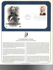 Rutherford B. Hayes--1st Day Issue Stamp Cover With Info--FREE SHIPPING