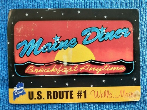 Wells, Maine, ME, Maine Diner, Breakfast anytime, PC Postcard