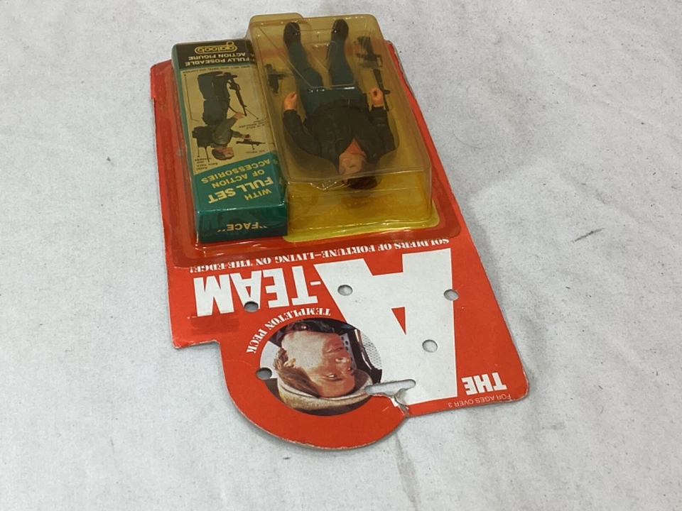 NUEVO 1984 De Colección Galoob A Team Pmpleton Peck Cara Figura Sellada Sin usar, en caja Cardada RARO Foto 4 de 4