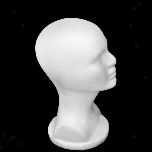 Mannequin tête de mannequin homme polystyrène mannequin tête modèle mousse atelier - Photo 1/7