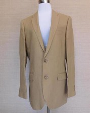 JCrew 298 Mens Ludlow Sportcoat Irish Linen Jacket Blazer 40L Light Hickory
