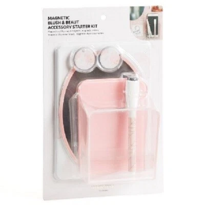 UBRANDS U Brands Locker Style Magnetic Blush & Beaut Accessory Starter Kit Pink